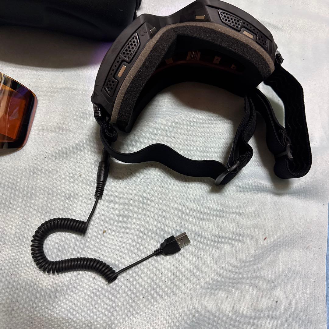 新品Hubo sport 電熱ゴーグル バッテリーUSBで携帯用のものを接続可能