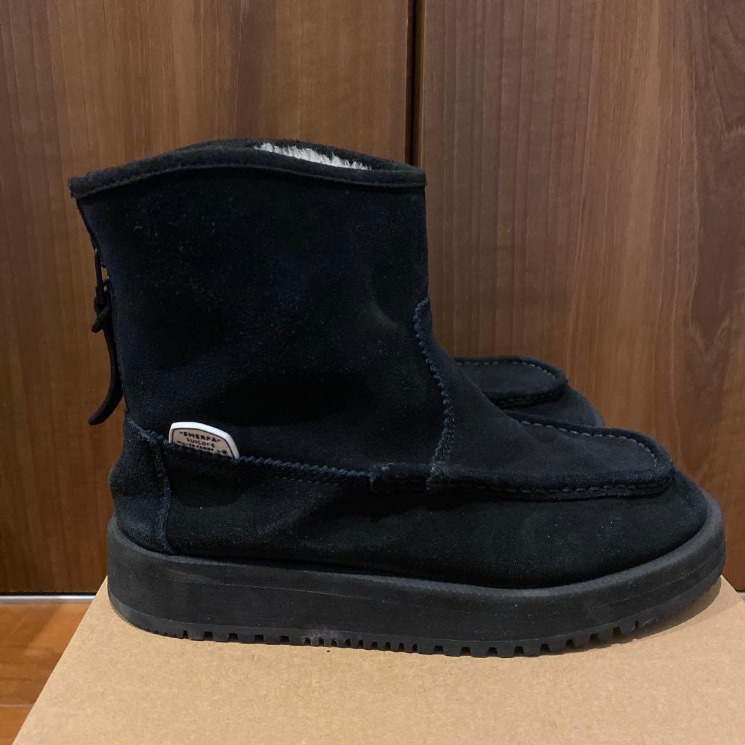 スイコック　ムートンブーツ　23cm ブラック