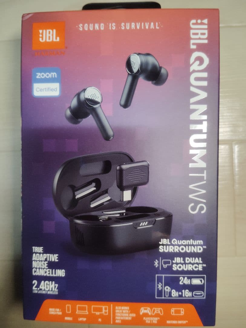 JBL Quantum TWS ワイヤレスイヤホン ブラック