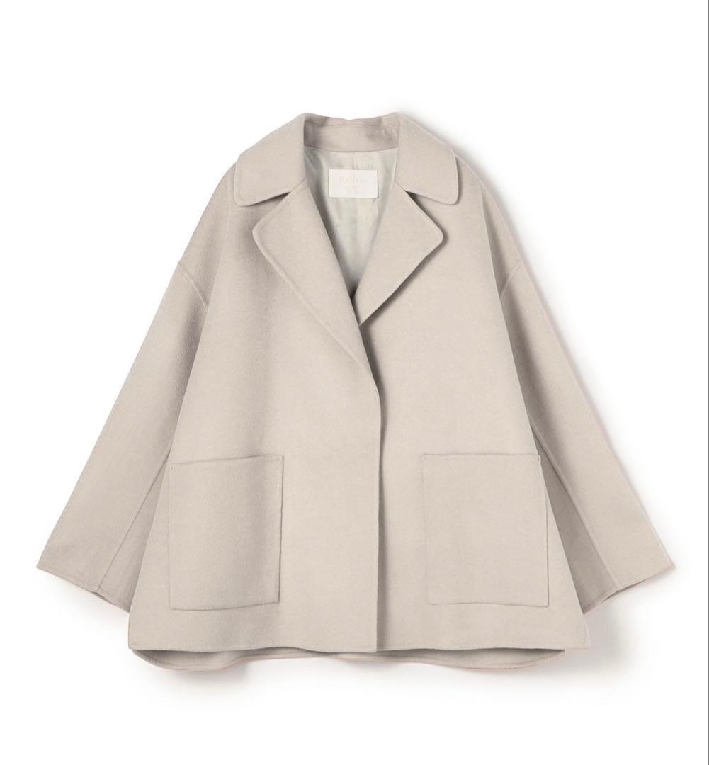 Ballsey プレミアムウールリバー　オープンカラーショートコート　34