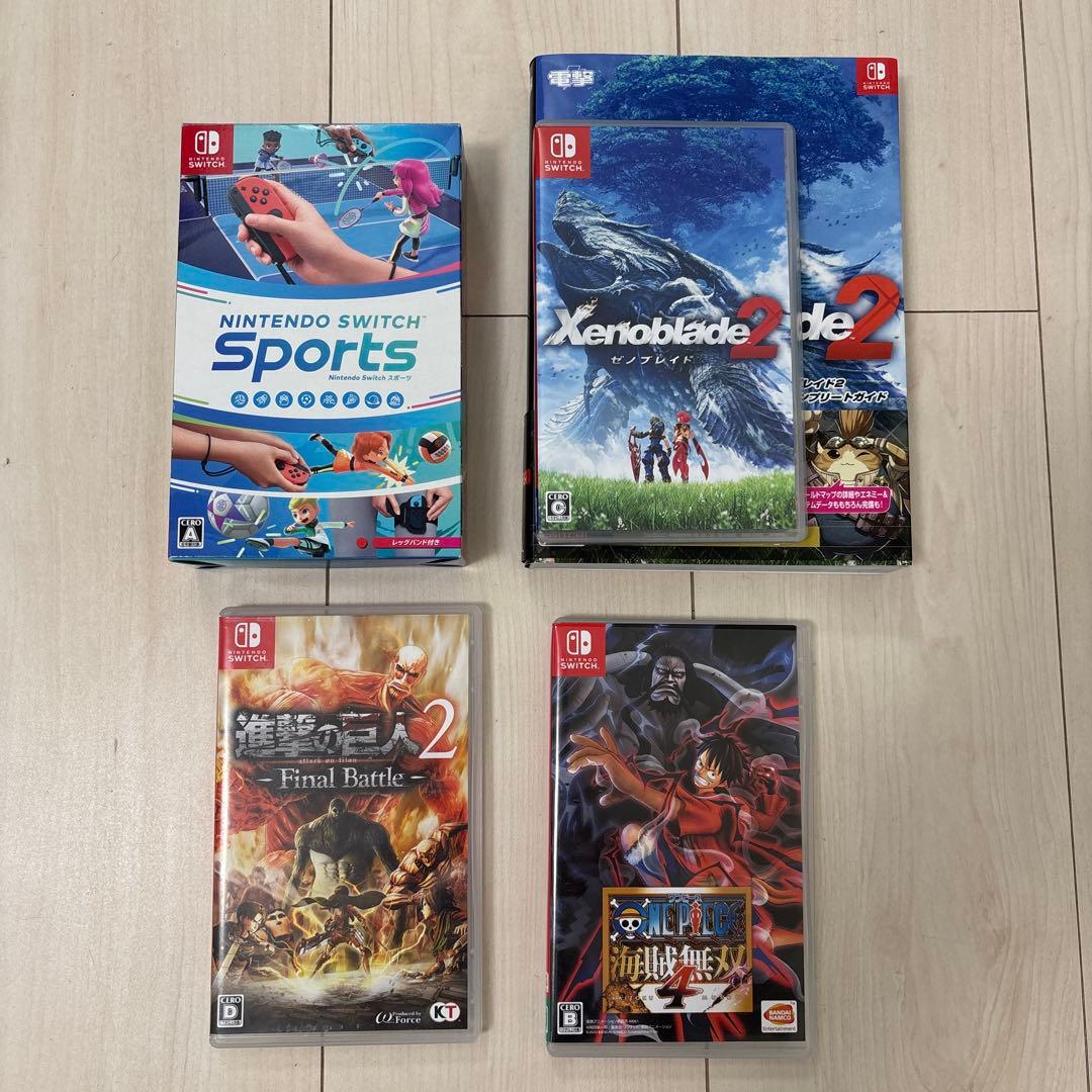Nintendo Switch ゲーム4本セット ONE PIECE・進撃の巨人