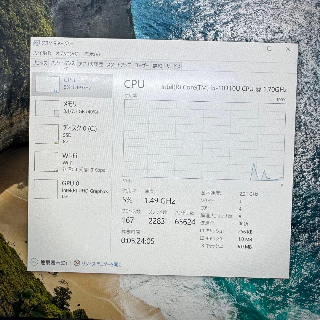【バッテリー良好】 Let's Note i5-10310U 8GB 512GB