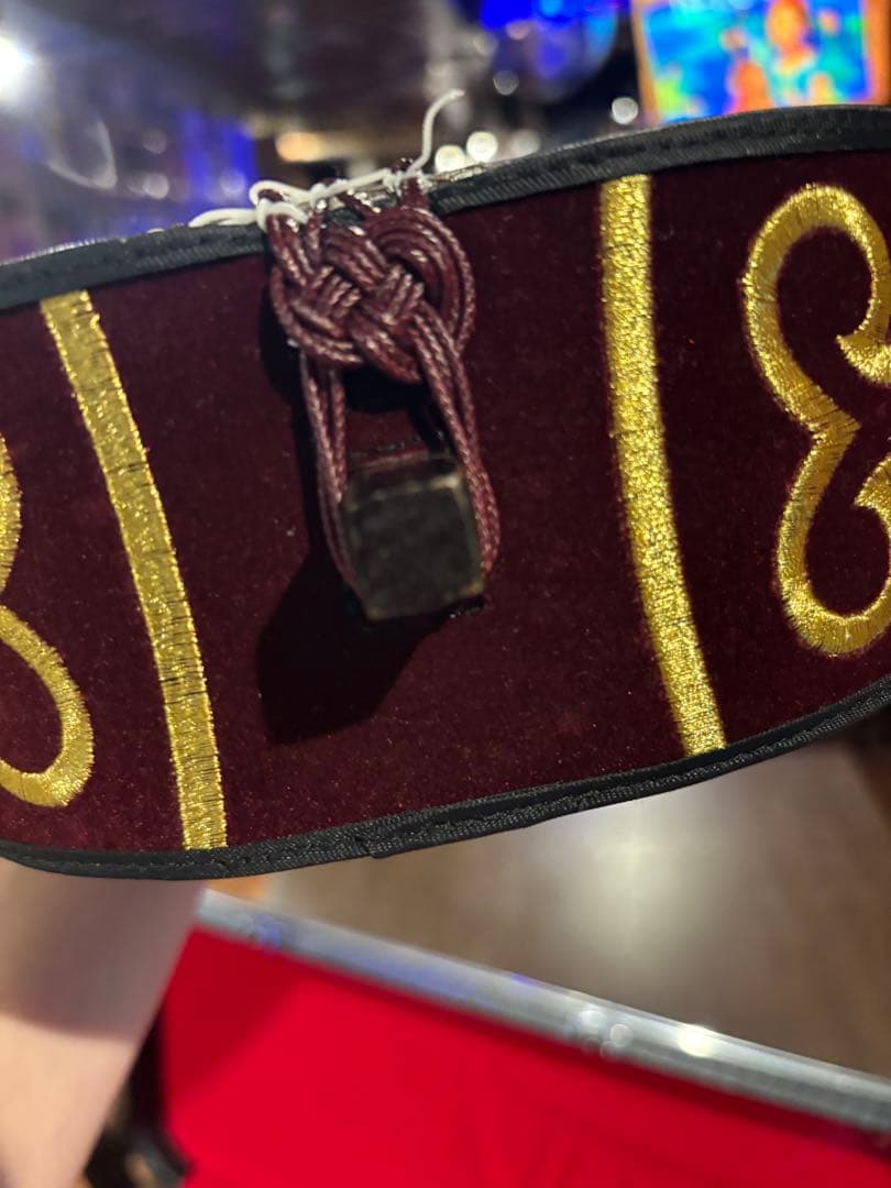 三線　本革　沖縄三味線　ハードケース、バチ付き