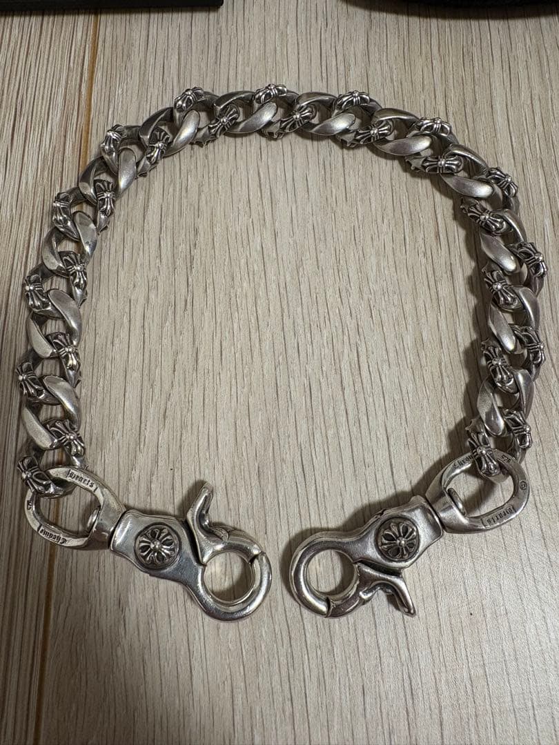 クロムハーツFANCYSHORT 2クリップファンシーショートウォレットチェーン