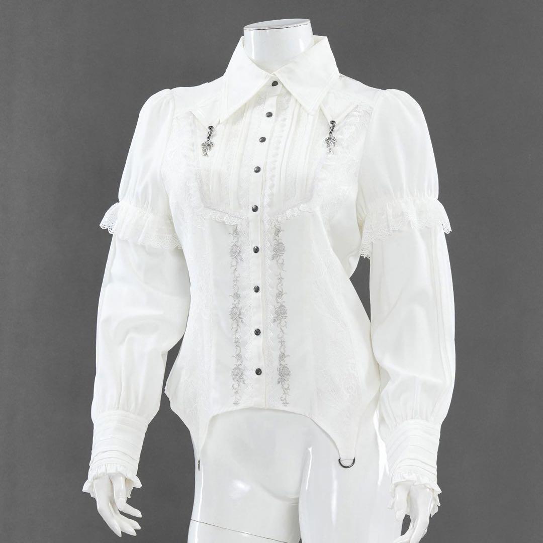 オッズオン Midnight Masquerade 2way ブラウス 白