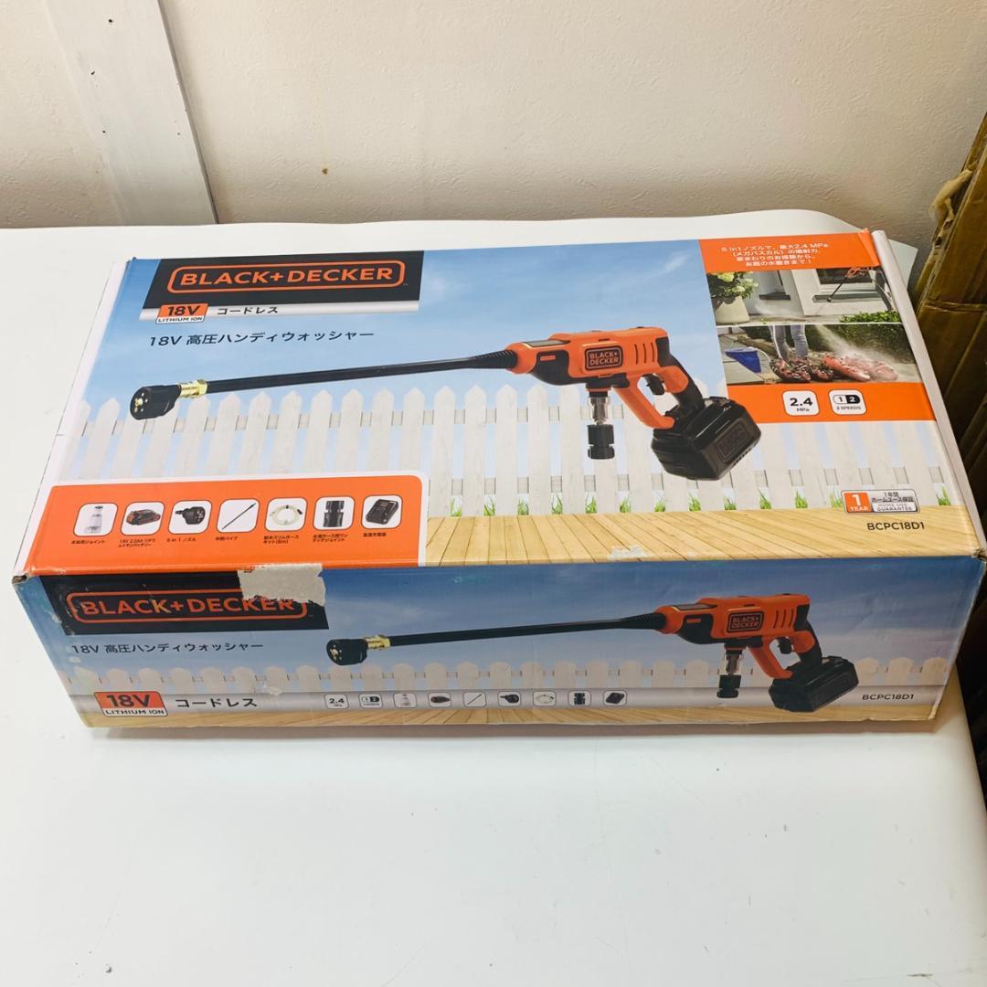 BLACK+DECKER 高圧洗浄クリーナー BCPC18D1 コードレス