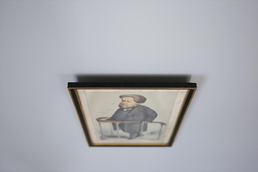 英国アンティーク古いパロディプリント絵/壁飾り/ウォールアート(87-277)