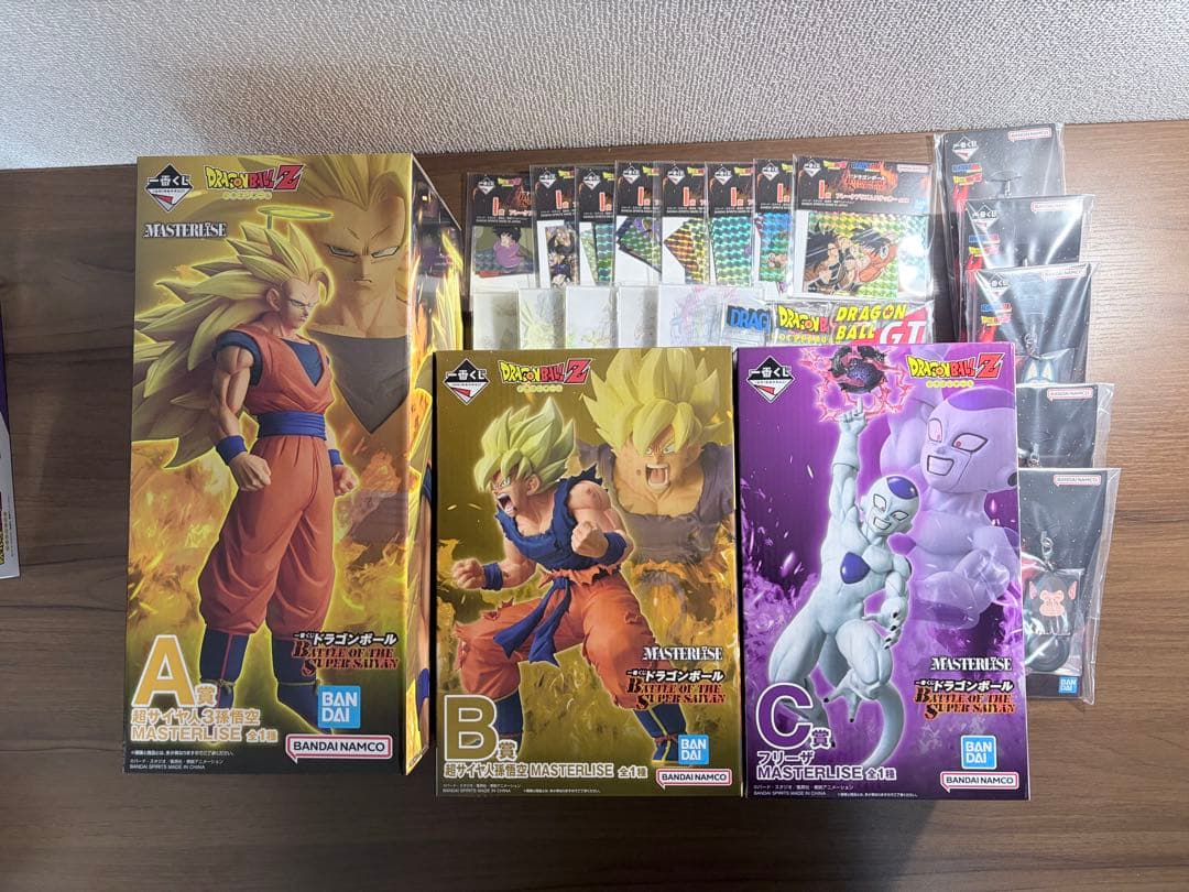 はらドラゴンボール 一番くじ　A賞孫悟空3　B賞孫悟空　C賞フリーザセット