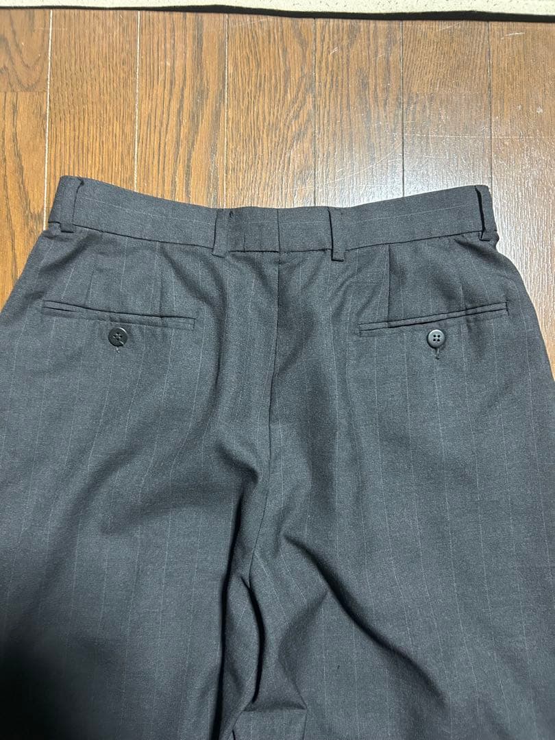 ジョルジオアルマーニ　90s ストライプスラックス　ストレート　ツータック