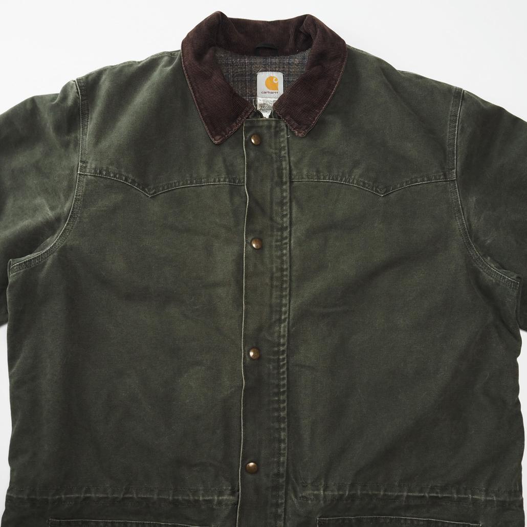 Carhartt C52 MOS ウェスタンランチコート 襟コーデュロイ モス