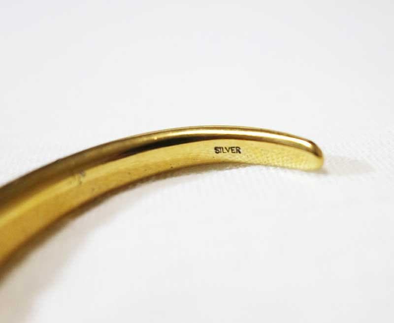 クシュカ CUSHKA シルバー925製 ゴールドバングル ブレスレット