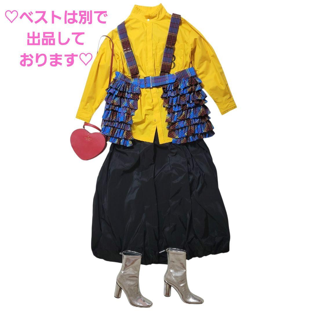 ♡2025winter♡トーマスマグパイ♡ハイネックBIGシャツ イエロー