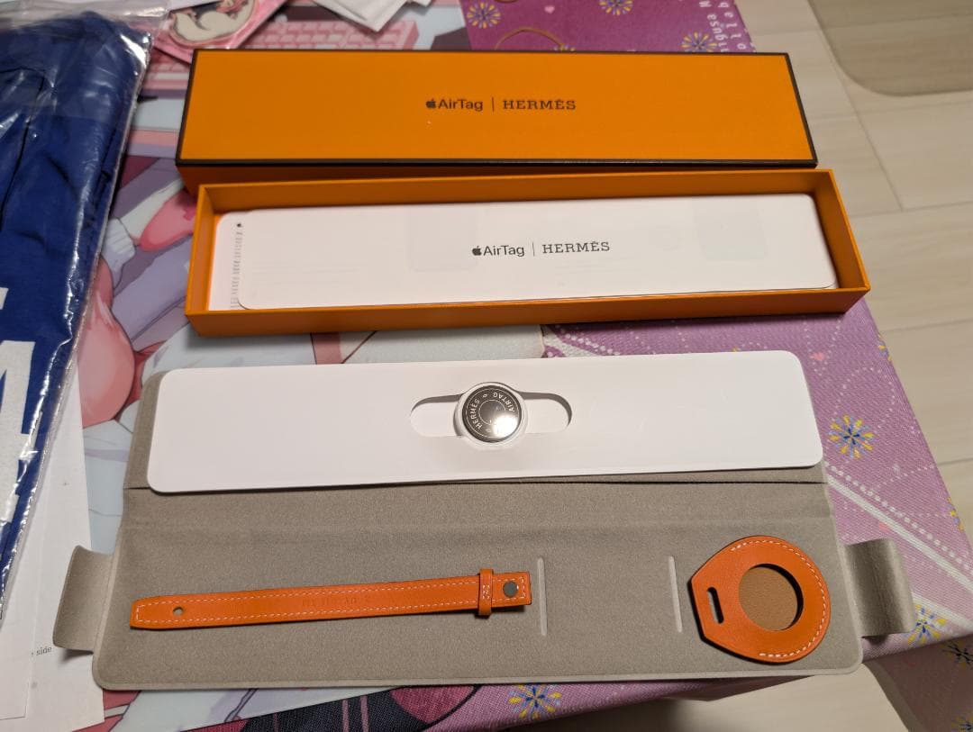 AirTag Hermes キーホルダー オレンジ MX882ZP/A