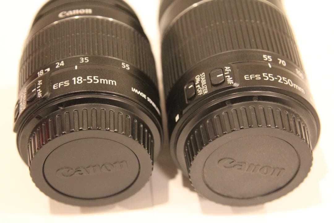 Canon EFS 18-55mm & 55-250mm ズームレンズセット
