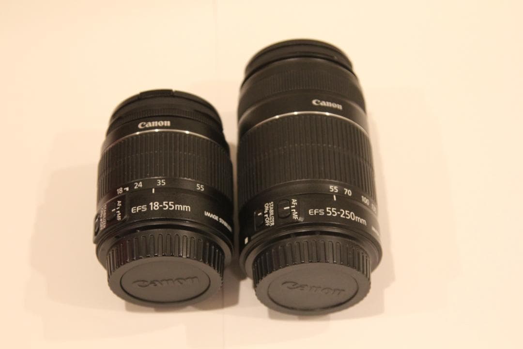 Canon EFS 18-55mm & 55-250mm ズームレンズセット