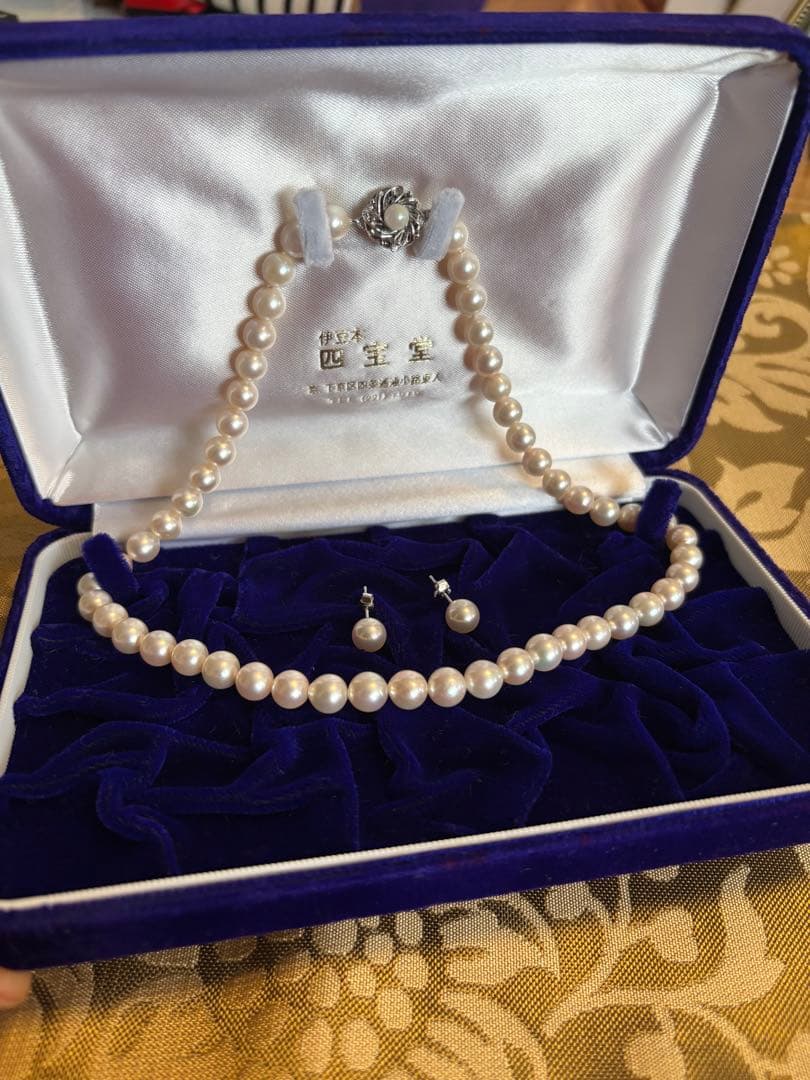 ＊三回着用＊　パールネックレス　ピアスセット