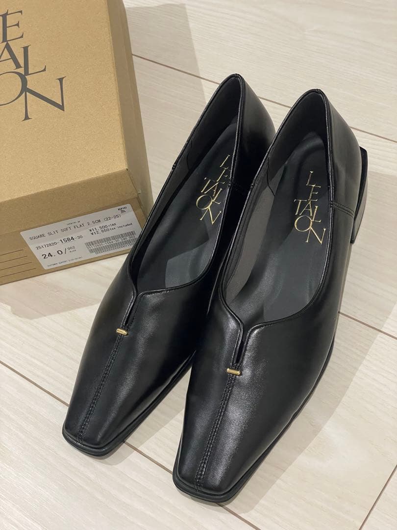 LE TALON ブラック シューズ 24.0cm ルタロン