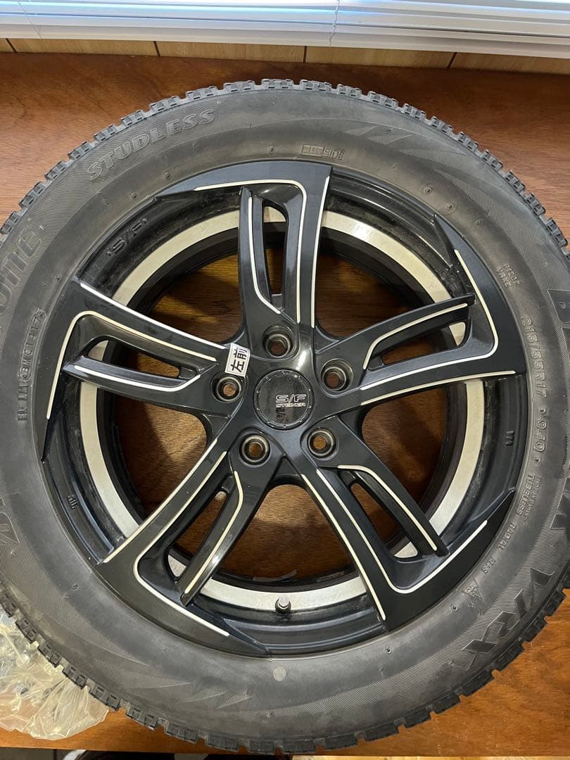 【送料込】ブリジストン スタッドレスタイヤ ホイールセット17インチ　オデッセイ