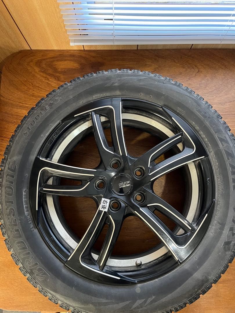 【送料込】ブリジストン スタッドレスタイヤ ホイールセット17インチ　オデッセイ
