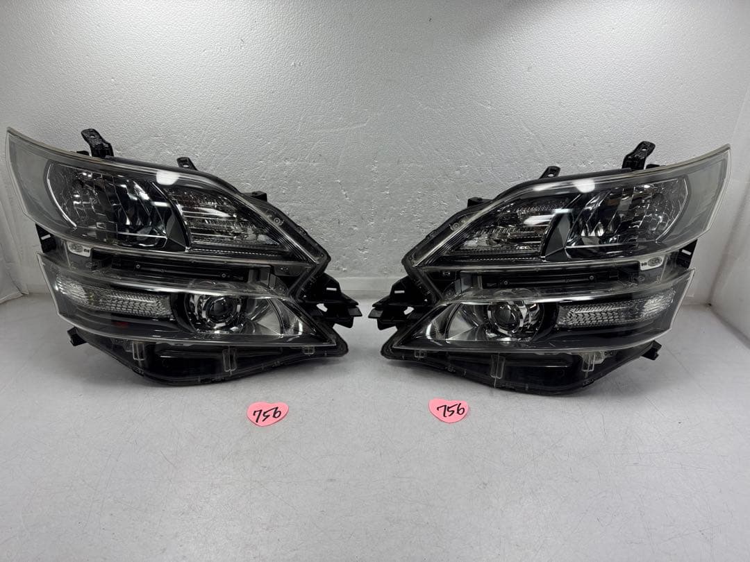 ヴェルファイアGGH20W後期へッドライト左右セット58-24キセノンHID