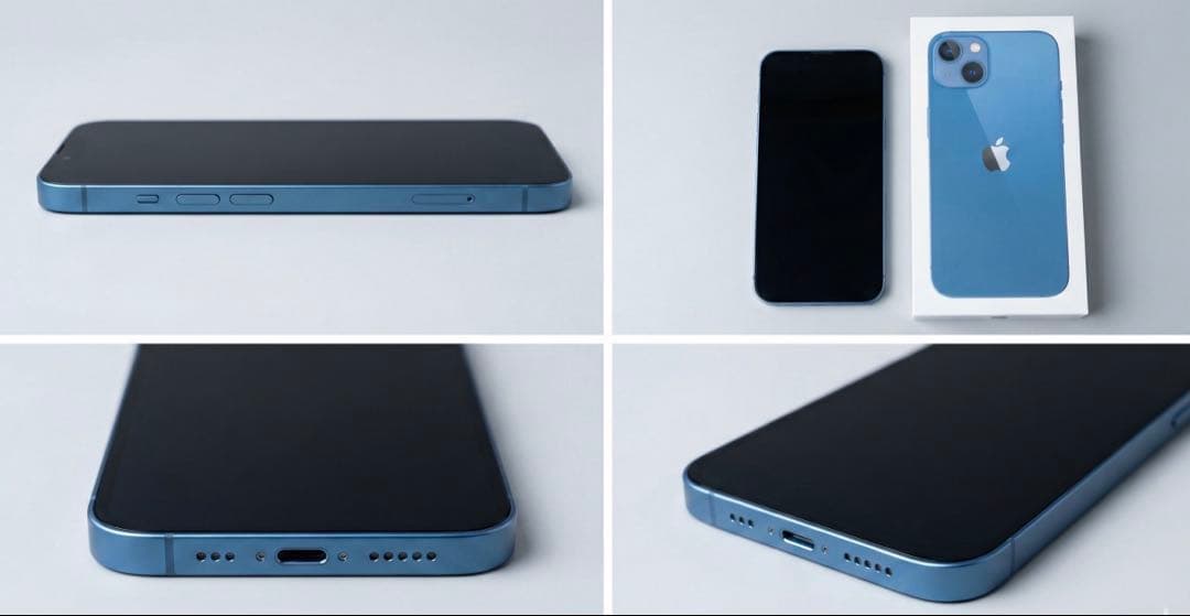 【極美品】iPhone 13 ブルー 128GB SIMフリー 本体