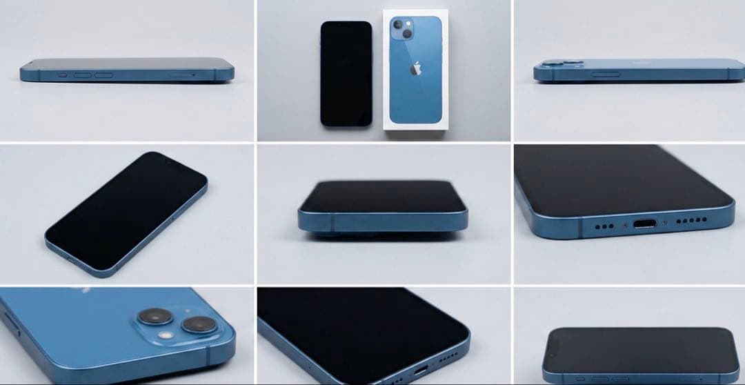 【極美品】iPhone 13 ブルー 128GB SIMフリー 本体