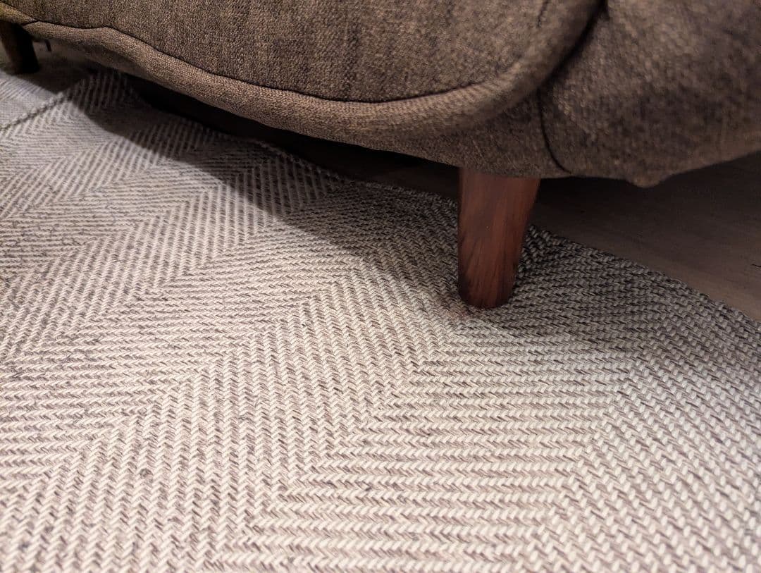 【11/21まで出品】ニトリ 【日本製】2人掛けコンパクトカウチソファ (BR)