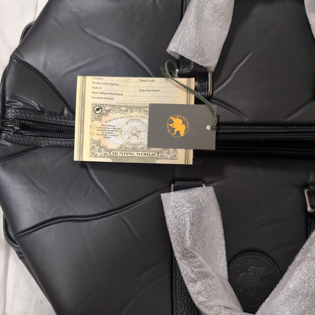 【未使用品】ハンティングワールド　ボストン　黒　ブラック