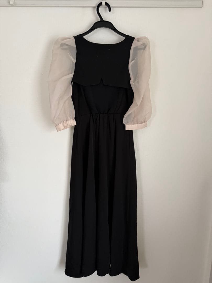 AMERI 2wayドレス ボレロ付き ブラック 結婚式/パーティー