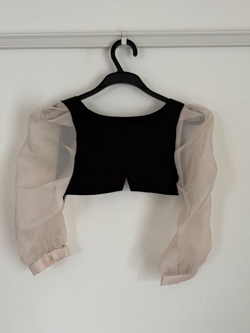 AMERI 2wayドレス ボレロ付き ブラック 結婚式/パーティー