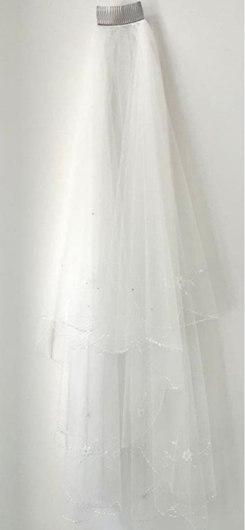 tveir クラウディア ウェディングベール ビーズ刺繍付き