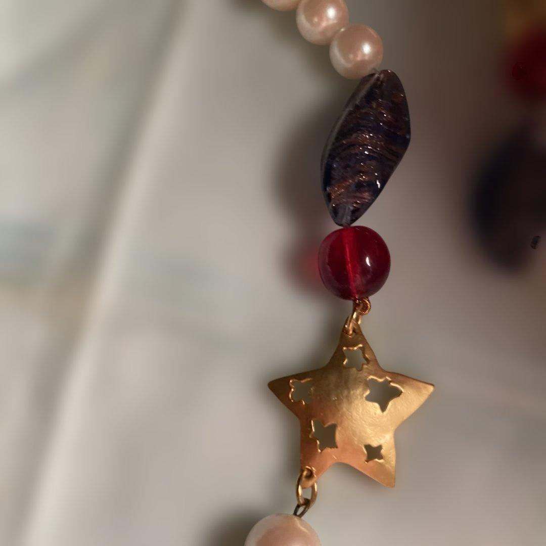 KENZO 月と星のデザイン ネックレス イヤリングセット　（63）