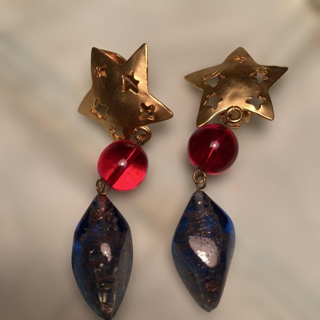 KENZO 月と星のデザイン ネックレス イヤリングセット　（63）