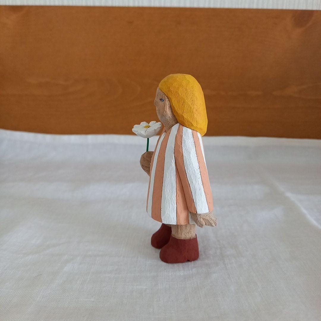 江籠正樹　木彫り　女の子