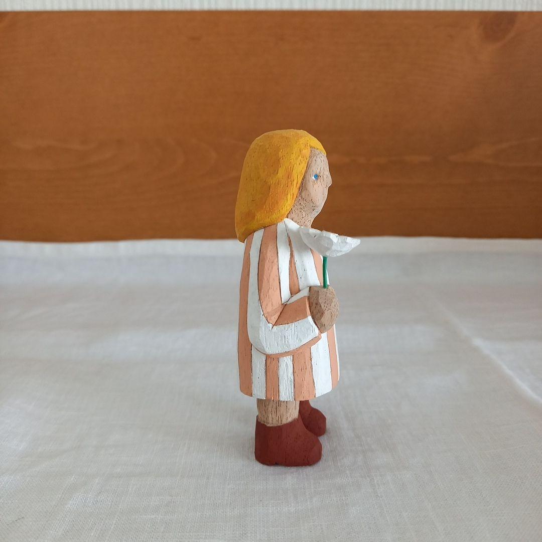 江籠正樹　木彫り　女の子