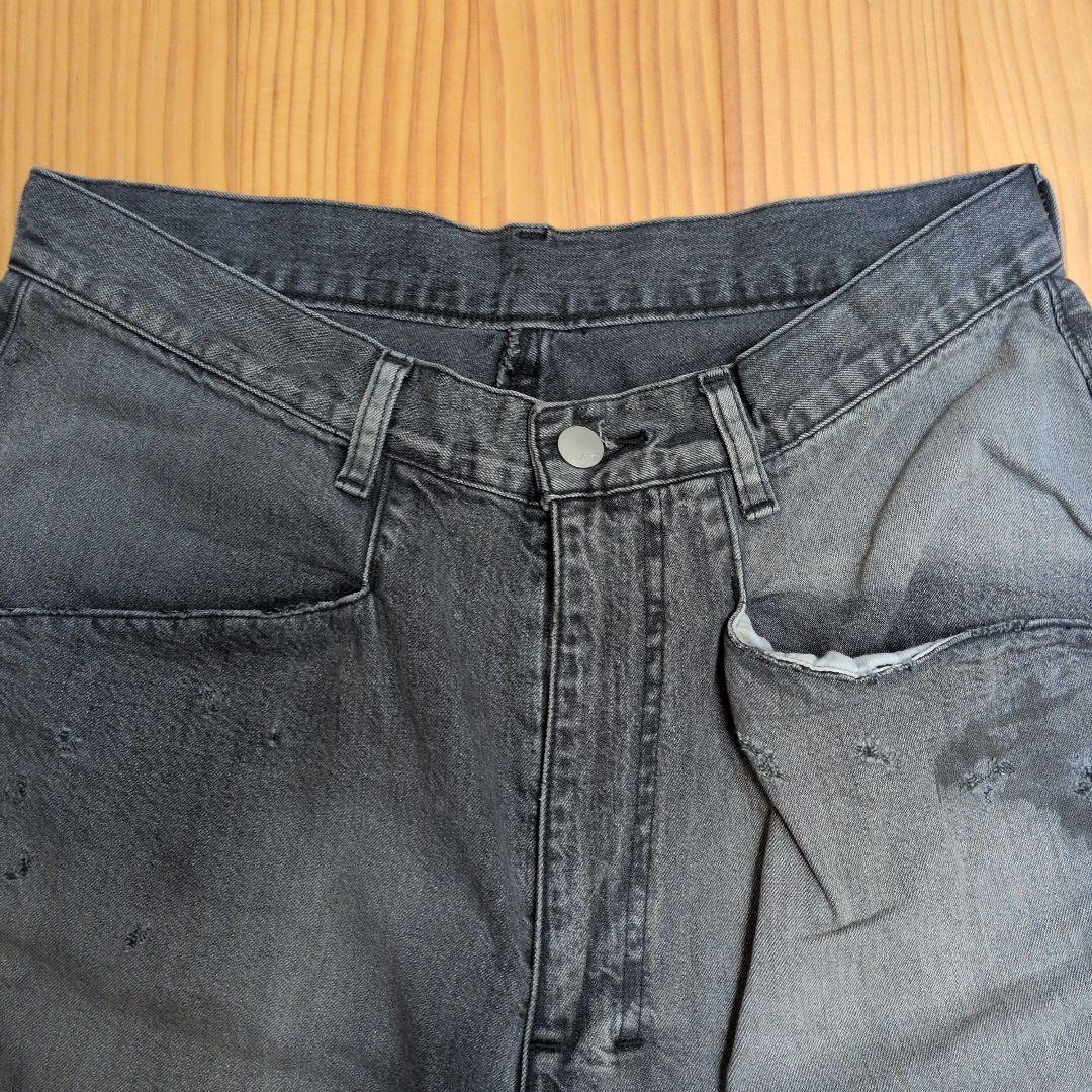 パンツ DENIM WIDE SLACKS