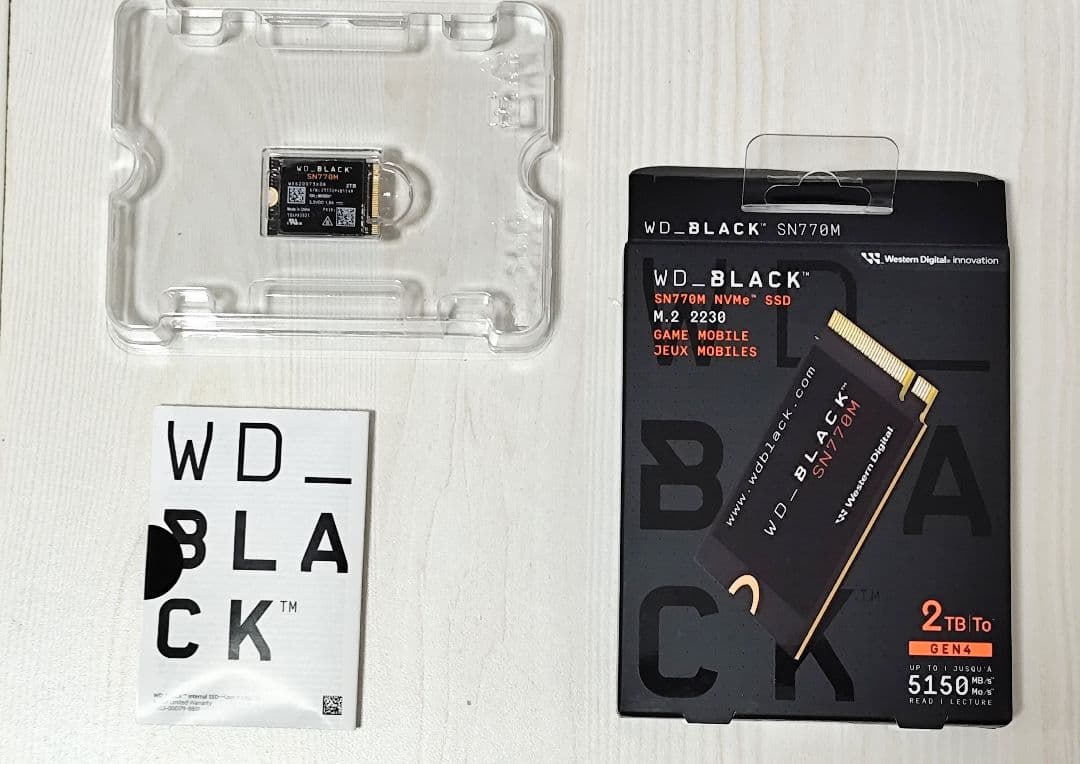 内蔵型SSD WD_BLACK SN770M 2TB NVMe SSD