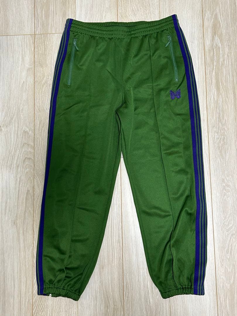 needles トラックパンツ　グリーン　ジョガー　ジップ