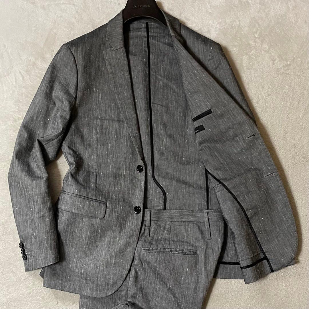 専用KNOTT トゥモローランド リネン セットアップスーツ Sz.1美品グレー
