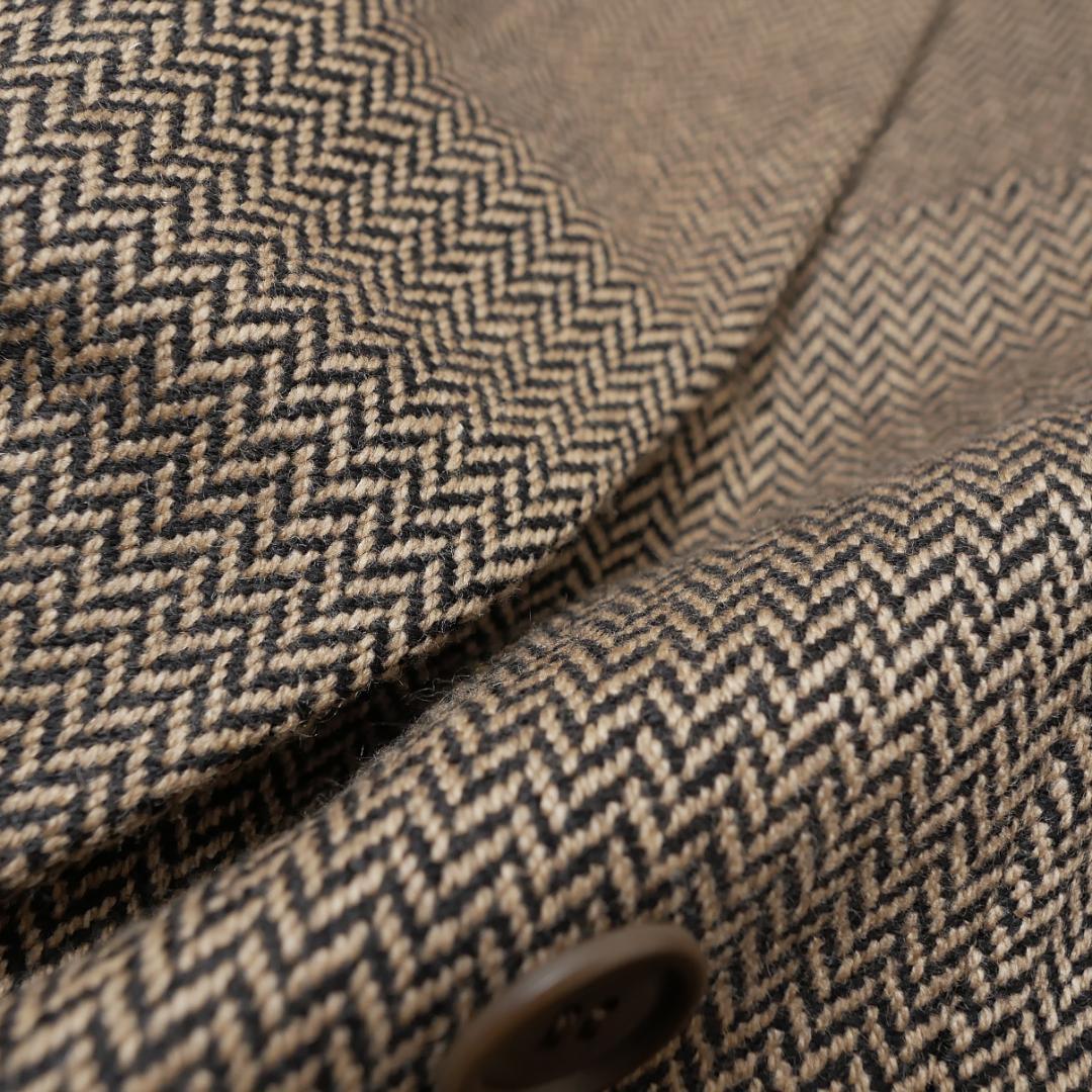 美品【ジョルジオアルマーニ】カシミヤ100% ダブルジャケット 50 黒タグ伊製