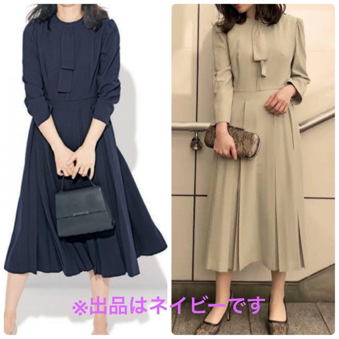 【新品未使用】CELFORD セルフォード ボウタイプリーツワンピース 38