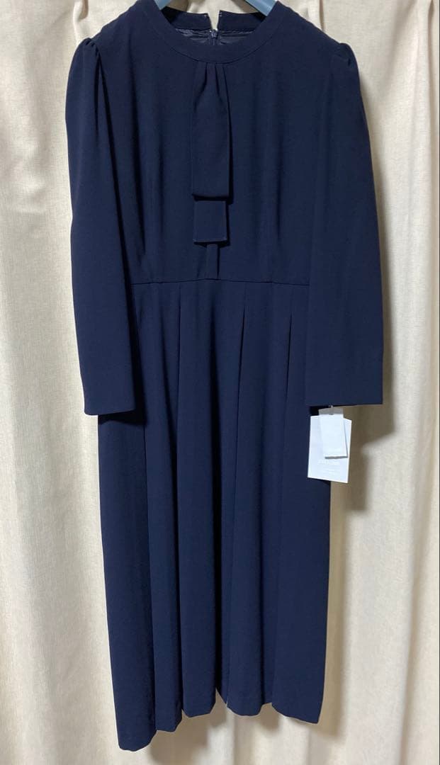 【新品未使用】CELFORD セルフォード ボウタイプリーツワンピース 38