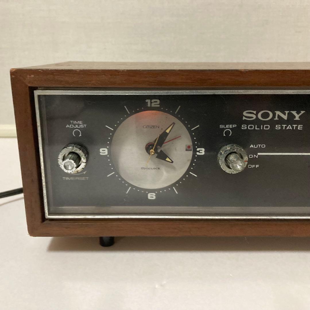 SONYクロックラジオ トランジスタ 8RC-49 西日本仕様 木製 レトロ