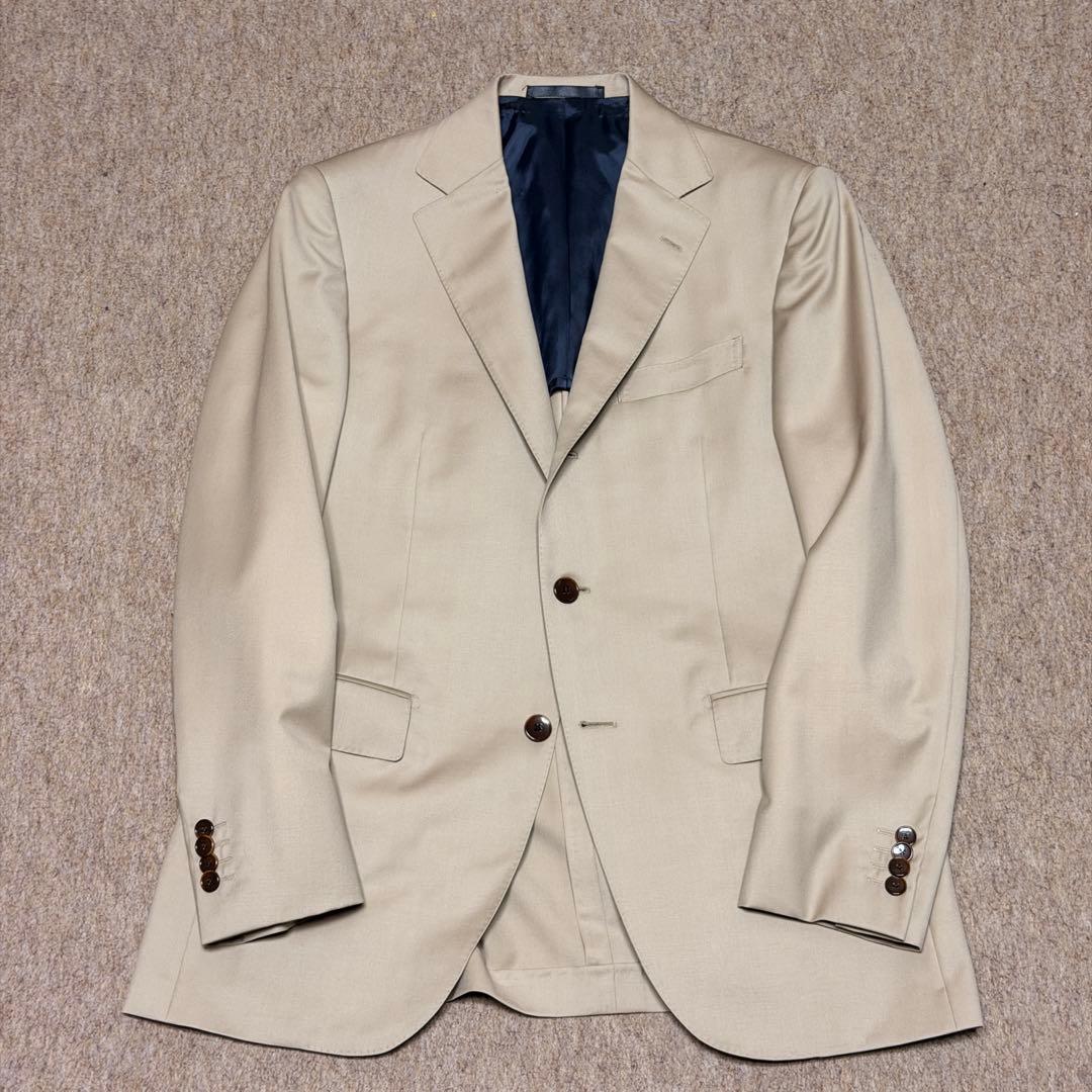 ミツミネ　ベージュ スーツ セットアップ　ゼニア生地　A6