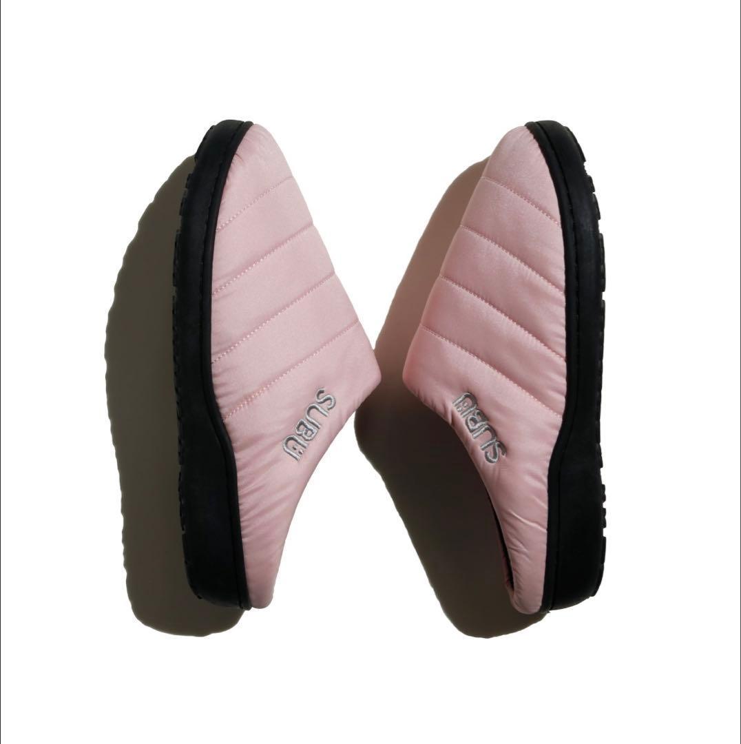 新品【SUBU】pink スリッポン　24〜25.5