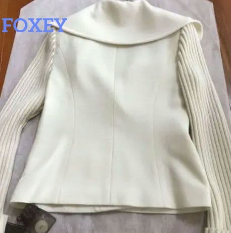 大幅お値下げ⭐️タグ付未使用⭐️フォクシー リブ袖 ジャケット定価13.8万