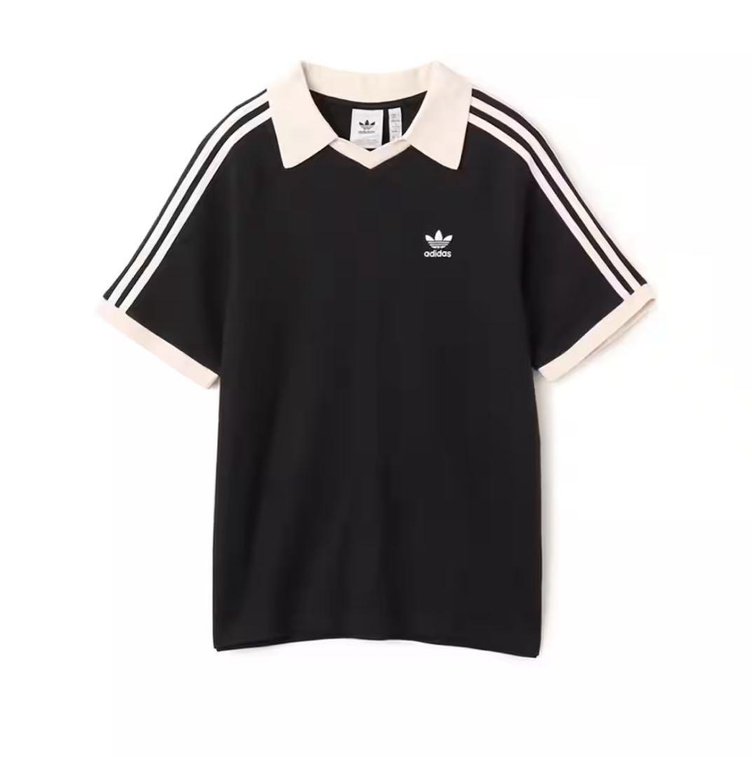 adidas ブラック ポロシャツ 半袖