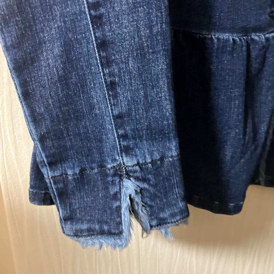 新品タグ付　ローズティアラ　デニムぺプラムジャケット　大きいサイズ46