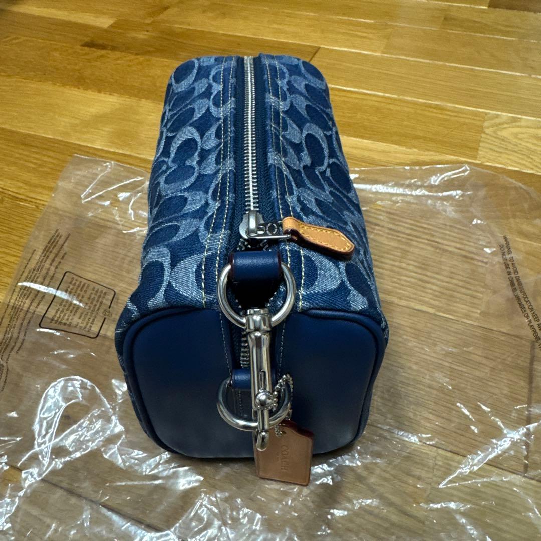 【COACH】 新品未使用 メンズ ショルダーバッグ ネイビー デニム