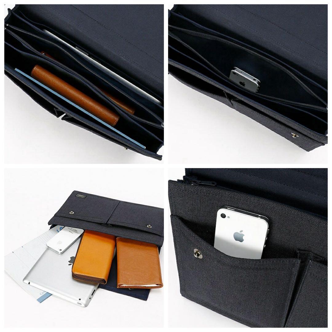 【美品】PORTER ドキュメントケース ビジネスバッグ 軽量 ロゴ